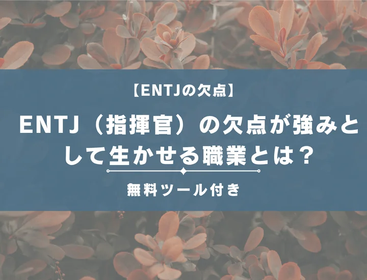 【16タイプ診断】ENTJ（指揮官）の欠点が強みとして生かせる職業とは？男女別に詳しく解説